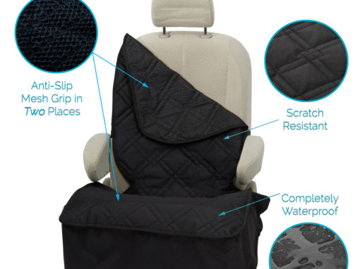 Duke Dixie Pet + People Pleasers Dog Seat Cover Hammock Car Backseat Protector + 1 Front Pet Seat Covers 2 Seat Belt Leashes - Pet Food Water Travel