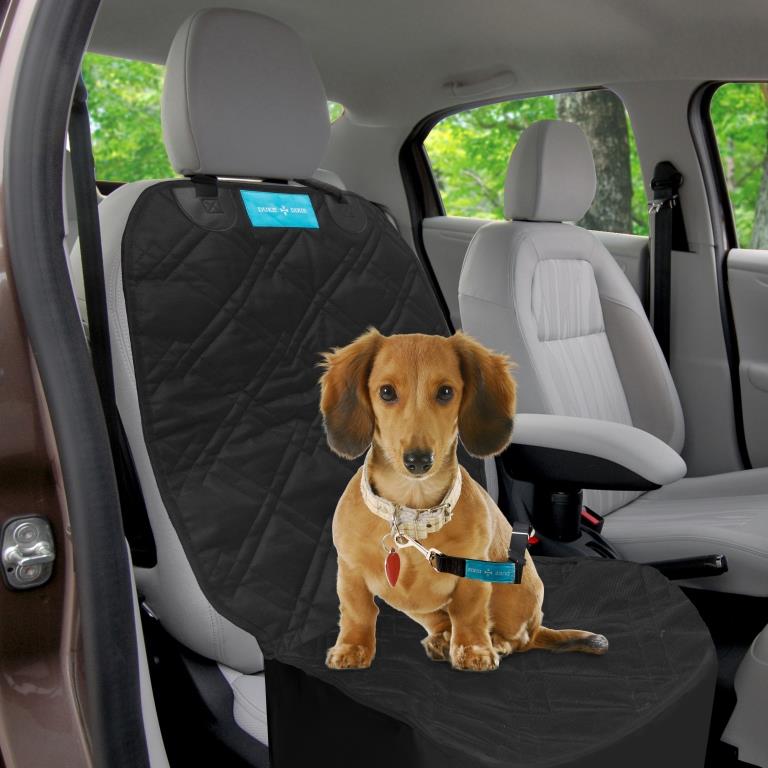 Duke Dixie Pet + People Pleasers Dog Seat Cover Hammock Car Backseat Protector + 1 Front Pet Seat Covers 2 Seat Belt Leashes - Pet Food Water Travel