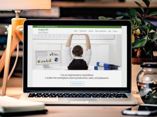 Ergolife – Website for ergonomics consultant