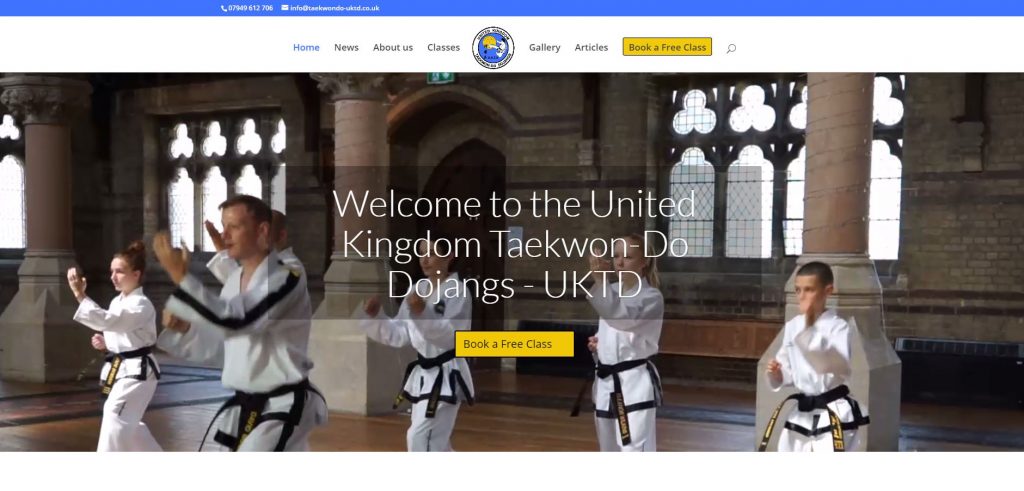 Martial Arts School Website